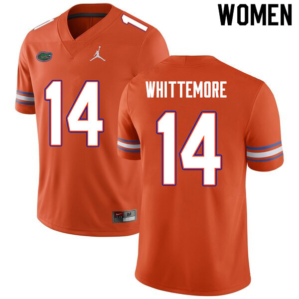 Women #14 Trent Whittemore Florida Gators College Football Jerseys Sale-Orange